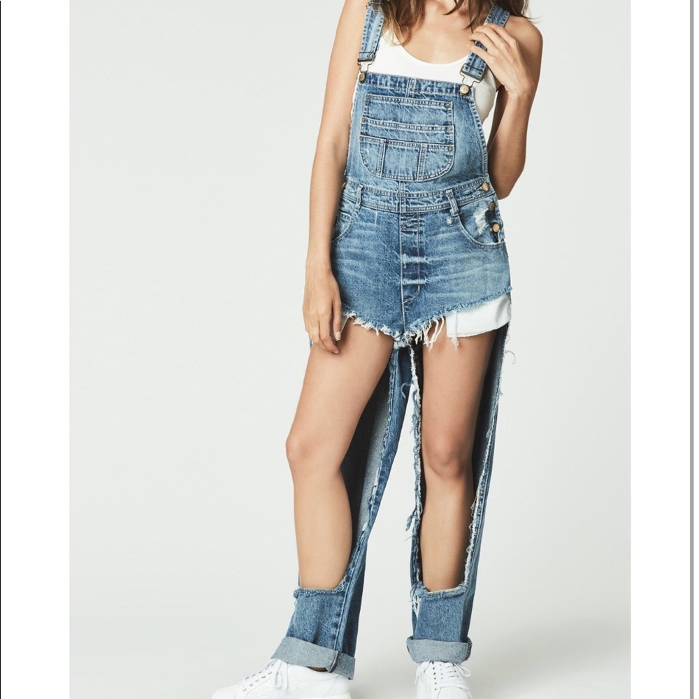 RARE! Carmar Denim cut out overalls Never worn!!